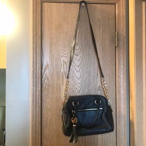 Michael Kors Black Leather Crossbody bag